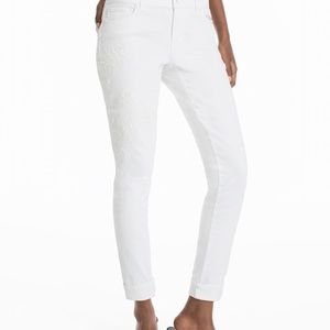 White House Black Market. White cropped jeans. 8.